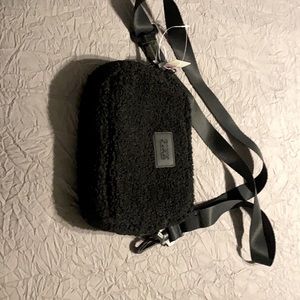 Blak fur PINK Fanny pack